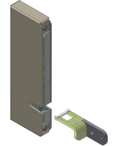 Замок электромагнитный малогабаритный Aler AL-250UZ-D в Балашихе Электромагнитные замки Pintop.ru