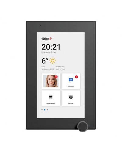 IP-видеодомофон BAS-IP AZ-07L BLACK в Балашихе Абонентские IP устройства Pintop.ru