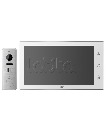 Комплектвидеодомофона CTV-DP4105AHD (белый) в Балашихе Комплекты домофонов Pintop.ru