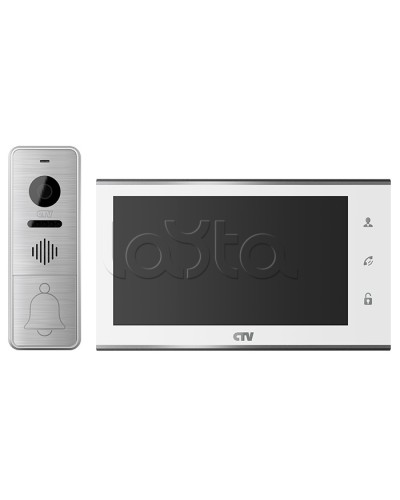 Комплект видеодомофона CTV-DP4705AHD (белый) в Балашихе Комплекты домофонов Pintop.ru