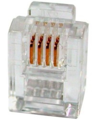 Разъем телефонный RJ11 (6P4C) Cabeus в Балашихе Коннекторы и разъемы Pintop.ru