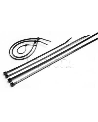 Стяжка нейлоновая неоткрывающаяся, безгалогенная (halogen free), 200x3.6мм, черная (100 шт) Cabeus CTBL-200 в Балашихе Стяжки-хомуты Pintop.ru