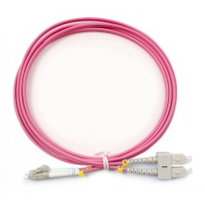 Шнур оптический duplex LC-SC 50/125 mm OM4 2м LSZH Cabeus FOP-50-OM4-LC-SC-2m