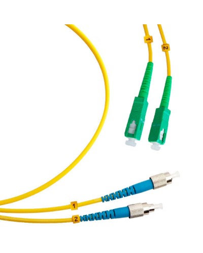 Шнур оптический duplex SC/APC-FC/UPC 9/125 sm 15м LSZH Cabeus FOP(d)-9-SC/APC-FC/UPC-15m в Балашихе Патч-корды оптические Pintop.ru