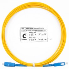 Патч-корд волоконно-оптический (шнур) SM 9/125 simplex SC-SC LSZH (3м) Cabeus FOP(s)-9-SC-SC-3m