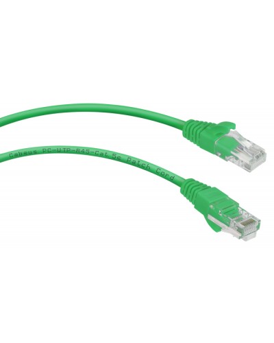 Патч-корд UTP, категория 5e, 0.15 м, неэкранированный, зеленый Cabeus PC-UTP-RJ45-Cat.5e-0.15m-GN в Балашихе Патчкорды (медные) Pintop.ru