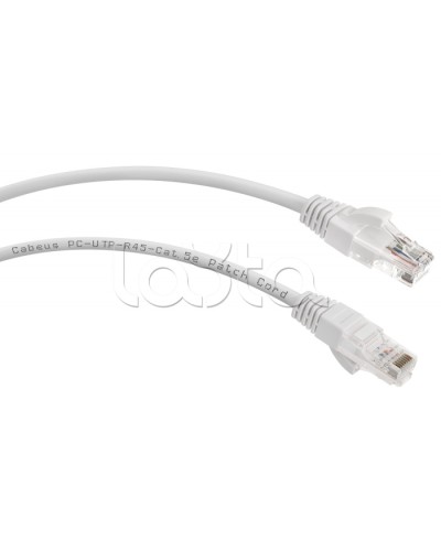 Патч-корд UTP, категория 5e, 0.15 м, неэкранированный, белый Cabeus PC-UTP-RJ45-Cat.5e-0.15m-WH в Балашихе Патчкорды (медные) Pintop.ru