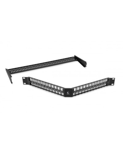 Угловая модульная патч-панель 19, 48 портов, 1U Cabeus (PLBHD-48-CON) в Балашихе Патч панель Pintop.ru