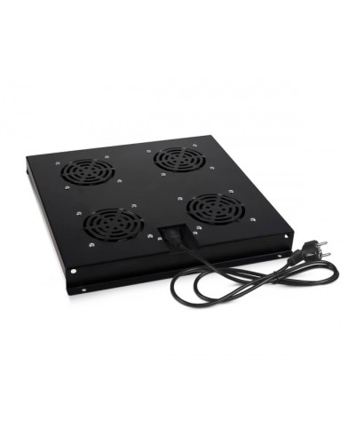 Модуль вентиляторный с 4-я вентиляторами, цвет черный (RAL 9004) Cabeus (TRAY-SC-120-BK) в Балашихе Вентиляторные модули Pintop.ru