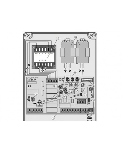 Блок управления для приводов распашных ворот Came 002ZA3P в Балашихе Автоматизация ворот Pintop.ru
