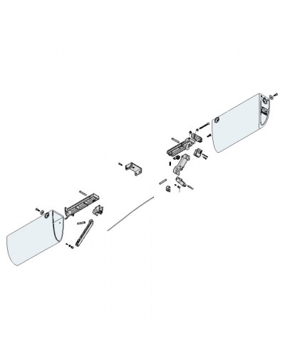 Механизм нижний профиля DF Came 119RIR228 в Балашихе Запчасти для шлагбаумов и автоматики Pintop.ru