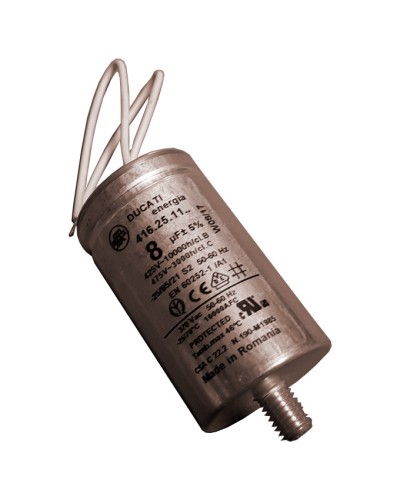 Конденсатор 8 мкФ с гибкими выводами и болтом Came 119RIR339 в Балашихе Запчасти для шлагбаумов и автоматики Pintop.ru