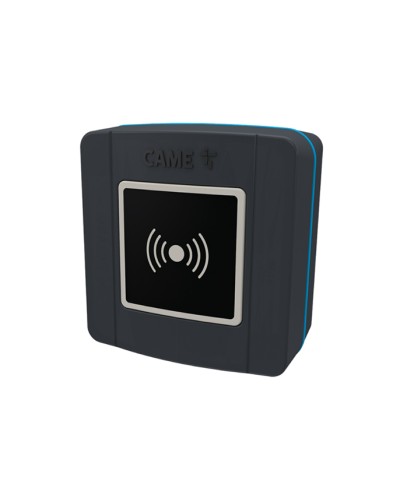 Накладной проксимити-считыватель для карт, брелоков и TAG-капсул Came 806SL-0300 - SELR1BDG, подключаемый к шине CXN с синей подсветкой (протокол Manchester), RAL7024 в Балашихе Считыватели Pintop.ru
