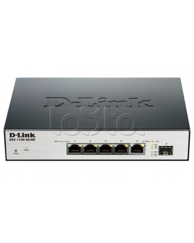 Коммутатор 6-портовый D-Link DGS-1100-06/ME/A1B в Балашихе Коммутаторы Pintop.ru