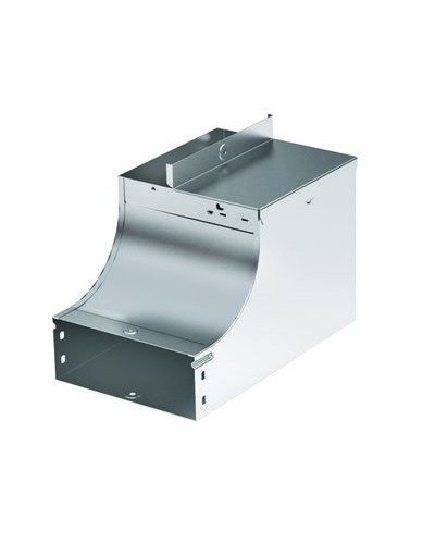 Угол CSSS 90 вертикальный внутр. переходник левый. осн.200 H100 горячеоцинкованный DKC 37074KHDZ в Балашихе Аксессуары для лотков Pintop.ru