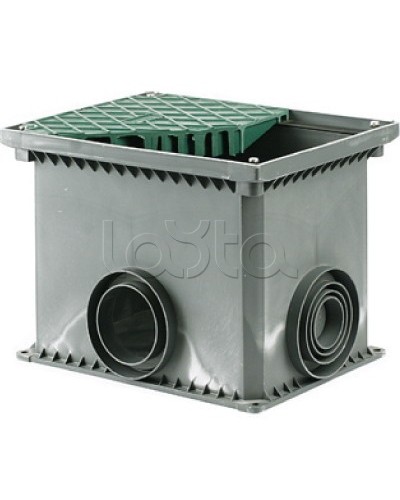 Колодец переходной смотровой 335х240х255 с крышкой для двустенных труб DKC 025002 в Балашихе Повороты, муфты, тройники Pintop.ru