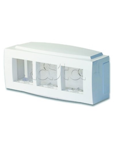 Модульная коробка для электроустановочных изделий Brava, 6 модулей DKC 09221 в Балашихе Аксессуары для кабель-канала Pintop.ru