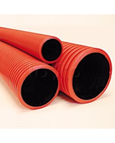 Труба гибкая двустенная D90 мм, красный с зондом DKC 121990100 в Балашихе Труба гофрированная Pintop.ru