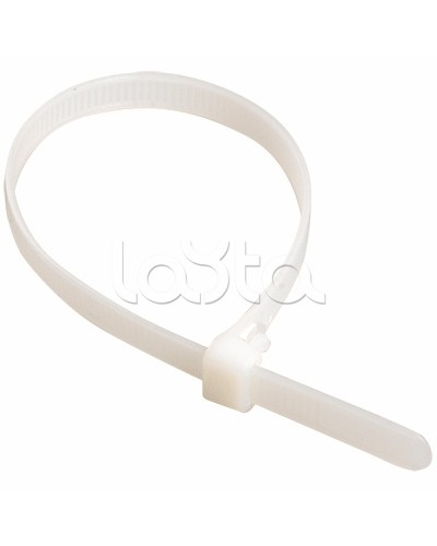 Хомут-стяжка нейлоновый, стандартный P6.6 3.6х370 белый DKC 25208 (100 шт/уп) в Балашихе Стяжки-хомуты Pintop.ru