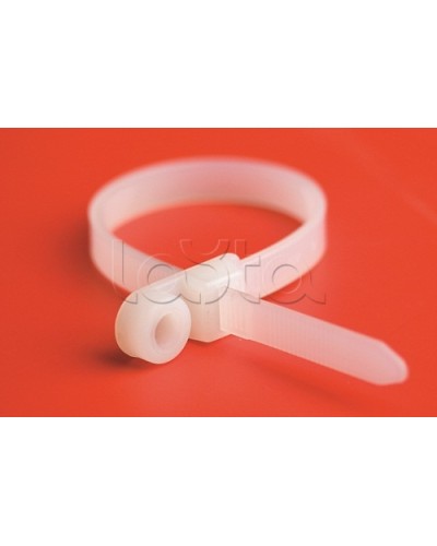 Хомут P6.6 с основанием, белый, 4,8x200 DKC 252205-M в Балашихе Стяжки-хомуты Pintop.ru