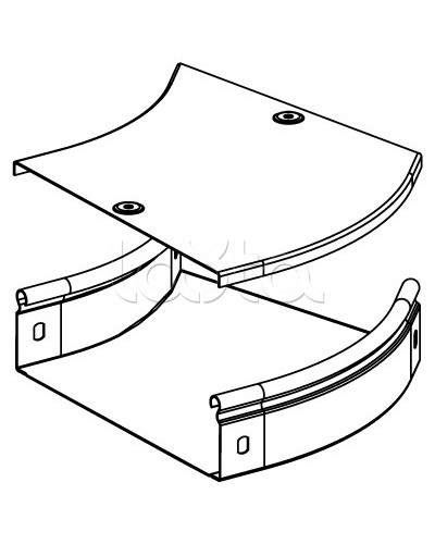 Угол CPO 45 горизонтальный 45° 100х50 DKC 36062 в Балашихе Аксессуары для лотков Pintop.ru