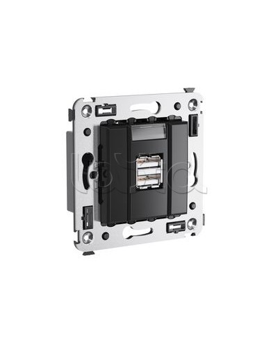 Устройство зарядное Avanti, Черный квадрат DKC 4402543 в Балашихе Блоки розеток Pintop.ru