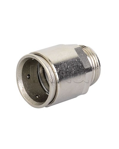 Муфта труба-коробка д.16мм, IP66/IP67, М16х1,5, никелированная латунь DKC 6111-A16N в Балашихе Повороты, муфты, тройники Pintop.ru