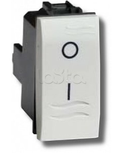 Выключатель двухполюсный белый 1 мод в Балашихе Аксессуары для стоек и шкафов Pintop.ru