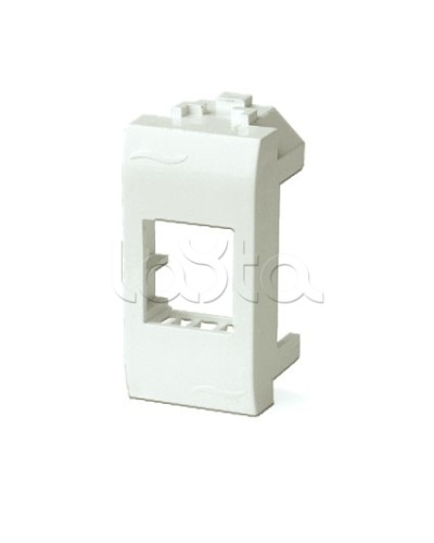 Адаптер для информационных разъемов Systimax, белый, 1мод. DKC 76609B в Балашихе Аксессуары для стоек и шкафов Pintop.ru