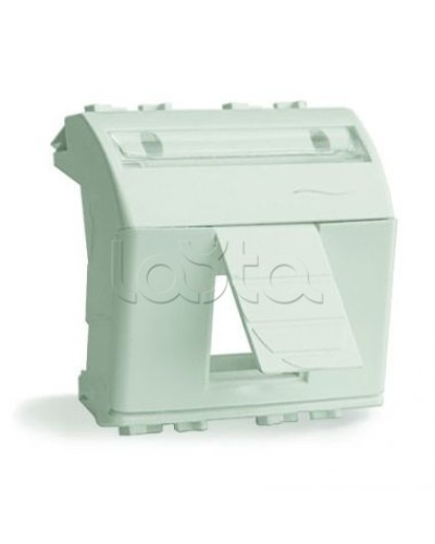 Адаптер для информационных разъемов R&M, белый, 2 мод. DKC 76612B в Балашихе Аксессуары для стоек и шкафов Pintop.ru