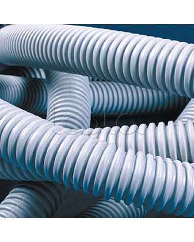 Труба ПВХ гибкая гофр. д.25мм, лёгкая без протяжки, 25м, цвет серый DKC 9092525 в Балашихе Гладкая труба Pintop.ru