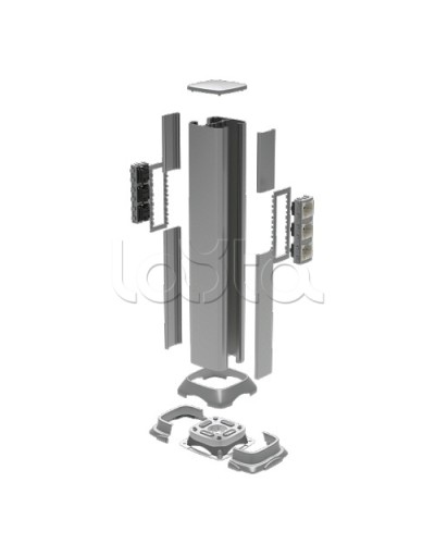 Колонна алюминевая 0,71 м, цвет светло-серебристый металлик DKC 09591 в Балашихе Аксессуары для стоек и шкафов Pintop.ru