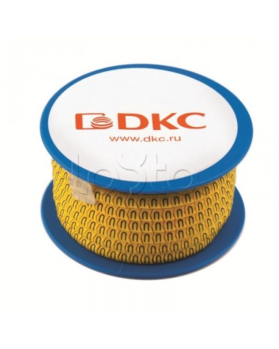 Колечко маркировочное 7, 2.5-4мм. черное на желтом DKC AZO307BY в Балашихе Крепежные изделия Pintop.ru