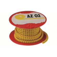 Колечко маркировочное 9, 2.5-4мм. черное на желтом DKC AZO309BY