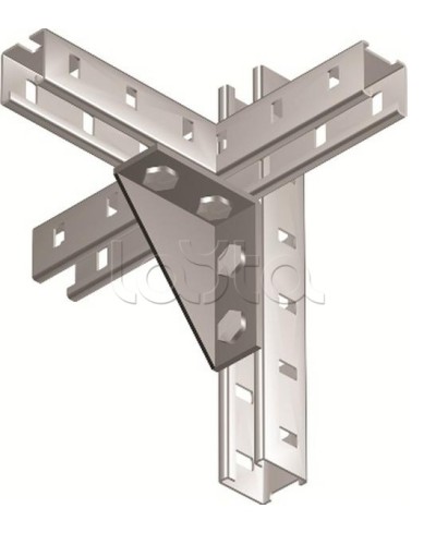 Уголок двойной усиленный левый, горячеоцинкованный DKC BMC1022HDZ в Балашихе Аксессуары для лотков Pintop.ru