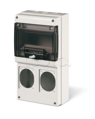 Корпус на 8 модулей и 2 поста с основанием 70х87 мм. Тип M340 DKC DIS6722300 в Балашихе Аксессуары для стоек и шкафов Pintop.ru