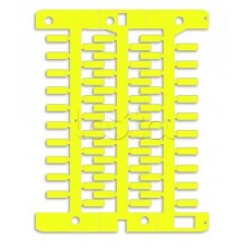 Маркировка для провода, жесткая, для трубочек. 4х12мм. Желтая DKC NUT12Y