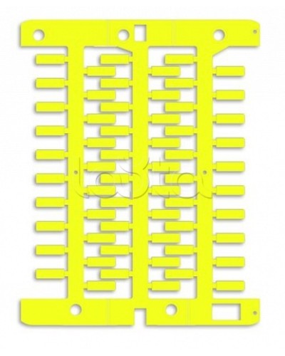 Маркировка для провода, жесткая, для трубочек. 4х12мм. Желтая DKC NUT12Y в Балашихе Крепежные изделия Pintop.ru