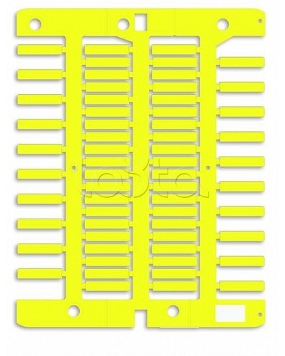 Маркировка для провода, жесткая, для трубочек. 4х18мм. Желтая DKC NUT18Y в Балашихе Крепежные изделия Pintop.ru