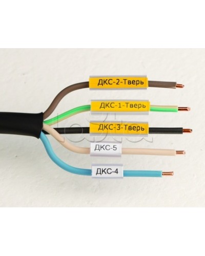Маркировка для провода, гибкая, для трубочек. 4х10мм. Белая DKC NUTFL10 в Балашихе Крепежные изделия Pintop.ru