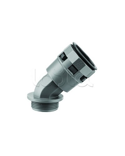 Муфта 45 грд. труба-коробка DN 12 мм, М16х1,5, полиамид, цвет черный DKC PAL12M16N в Балашихе Повороты, муфты, тройники Pintop.ru