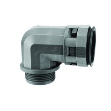 Муфта 90 грд. труба-коробка DN 23 мм, М25х1,5, полиамид, цвет черный DKC PAN23M25N