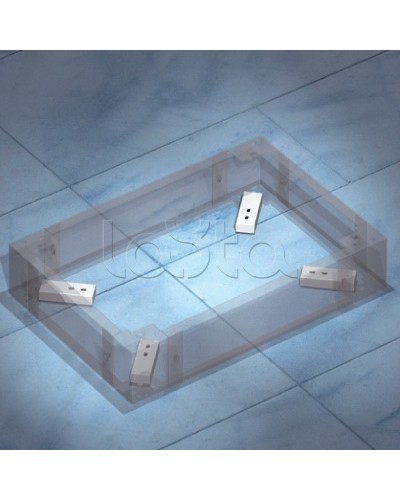 Комплект пластин для фиксации цоколя к полу DKC R5KFP01 в Балашихе Полки для шкафов и стоек Pintop.ru