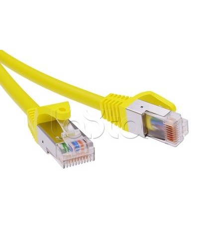 Патч-корд экранированный CAT5E F/UTP 4х2, LSZH, желтый, 1.5м DKC RN5EFU4515YL в Балашихе Патчкорды (медные) Pintop.ru