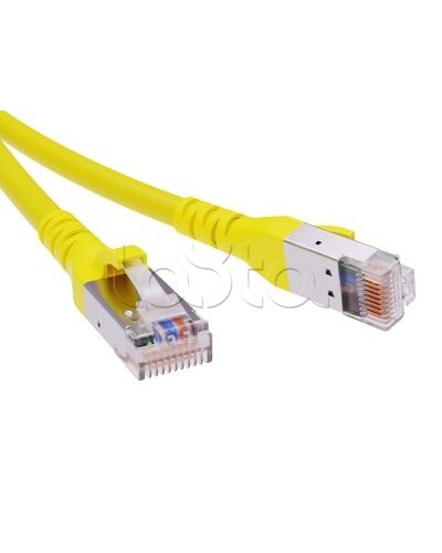 Патч-корд экранированный CAT6A SF/UTP 4х2, LSZH, желтый, 0.5м DKC RN6ASF4505YL в Балашихе Патчкорды (медные) Pintop.ru