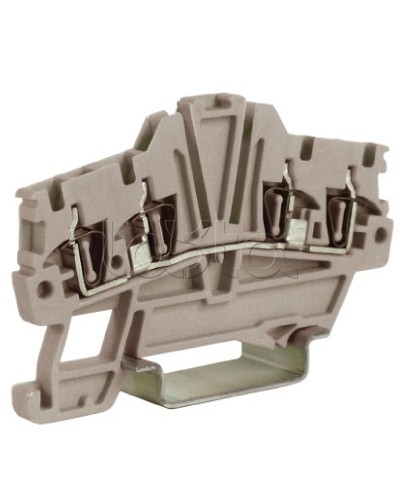 Зажим 1,5 кв.мм серый 2 ввод/2 вывода DKC ZHM420GR в Балашихе Держатели, клипсы, скобы Pintop.ru