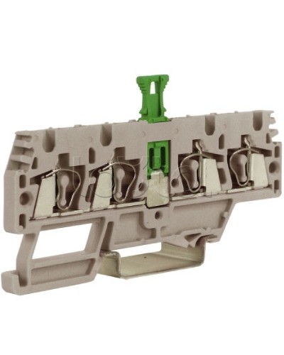 Зажим, 2 ввод/2 вывода, серый 2,5 кв.мм, с размыкателем DKC ZHMS10GR в Балашихе Держатели, клипсы, скобы Pintop.ru