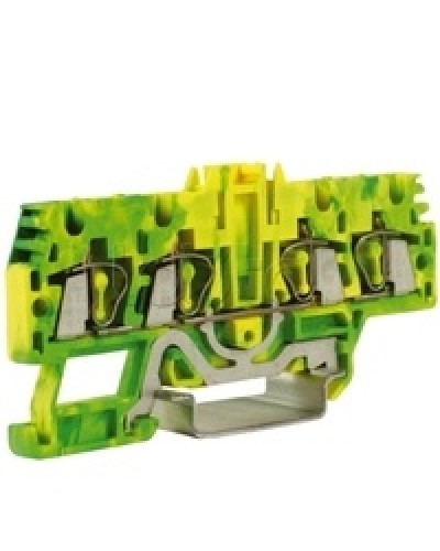 Зажим для заземления, 2 ввод/2 вывода, 2,5 кв.ммжелто-зеленый DKC ZHT520-RET в Балашихе Держатели, клипсы, скобы Pintop.ru