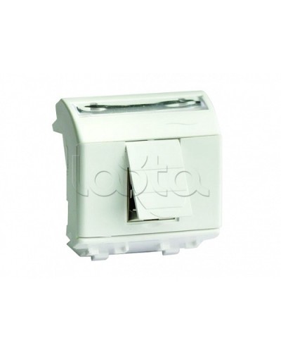 Ком.роз. RJ45 кат.6 экран., 8P8C, Brava, белая, 2мод DKC 76669B в Балашихе Крепежные изделия Pintop.ru