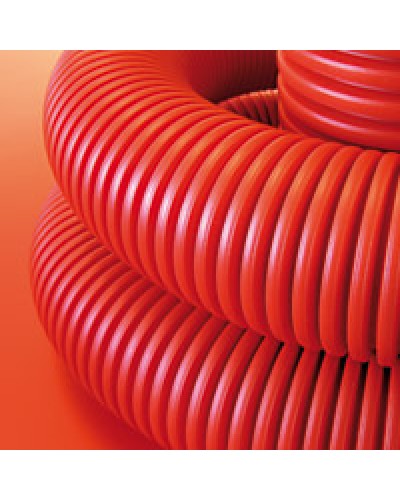 Труба гофрированная двустенная ПНД 160 мм для кабельной канализации с протяжкой DKC 121916 (50 м) в Балашихе Труба гофрированная Pintop.ru